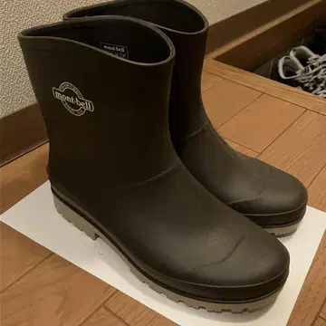 mont-bell 브라운 숏 레인부츠 25.0cm