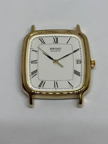 세이코 SEIKO 6532-5290 QZ 화이트 다이얼 남성용 손목시계