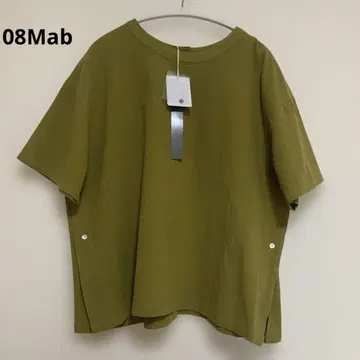 08Mab 새상품 반팔 셔츠 사이드 슬릿