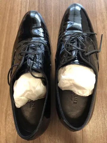 결혼식 신발 URBANE 블랙 가죽 신발 박스 포함