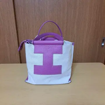 화이트 핑크 가죽 백
