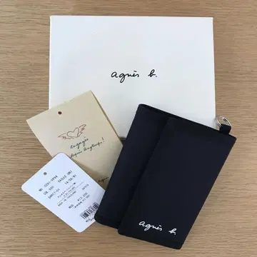 agnes b. 에네스베 접이식 지갑 블랙