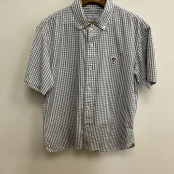 Atelier Marais 반팔 셔츠 사이즈 2 그레이 계열 체크