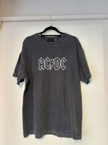 AC/DC 로고 티셔츠 그레이
