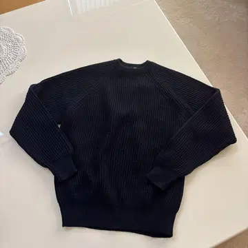 조르지오 아르마니 네이비 리브 스웨터