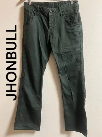 JHONBULL 다크 그린 팬츠 M