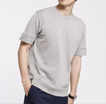 나노 유니버스 마음껏 세탁 가능한 니트 파인 게이지 크루 반팔