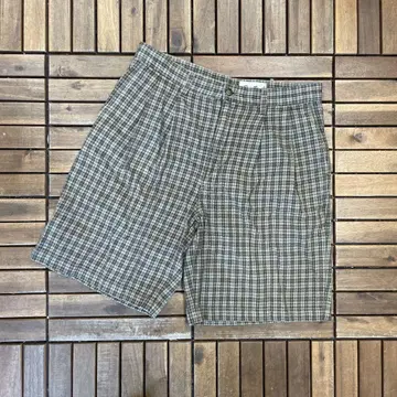 Eddie Bauer 에디 바우어 체크 투 턱 하프 팬츠