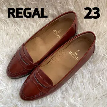 REGAL 로퍼 23 레드 브라운 천연 가죽 가죽