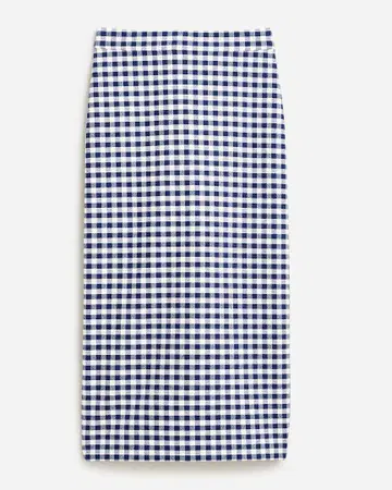일본에 아직 출시되지 않은 J.CREW 체크 펜슬 스커트