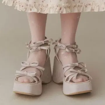 메리 제니 리본 리본 샌들