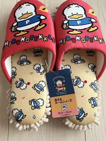 산리오 Sanrio 오리 페클 세탁 가능한 룸 슈즈