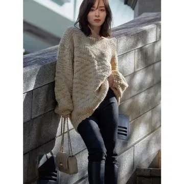 anuans 아누아스 테이퍼드 데님 블랙 사이즈 0