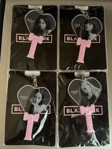 BLACKPINK 미니어처 부채 키링 세트