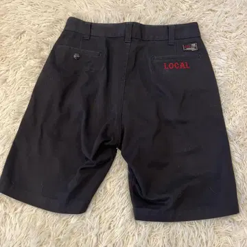 컷 레이트 숏 팬츠 블랙 LOCAL 자수 32