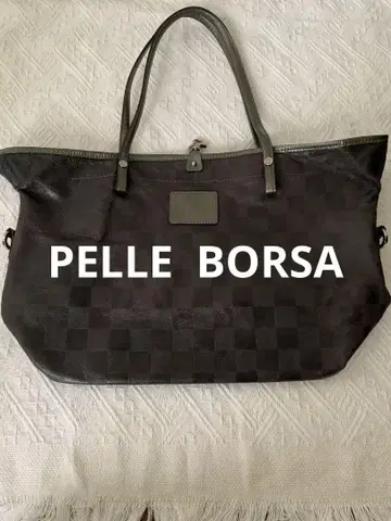 pelle borsa 펠레 보르사 토트백 패턴 천연 가죽 리버서블
