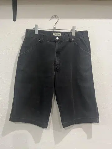 90년대 GUESS USA 블랙 데님 하프 팬츠
