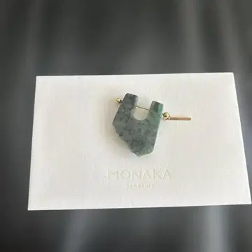 MONAKAjewellery 락 귀걸이 에메랄드(한쪽 귀용)