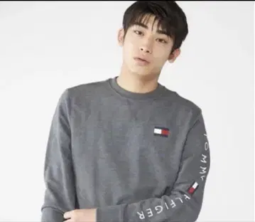 타미힐피거 프렌치 테리 로고 롱 슬리브 맨투맨