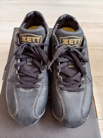 ZETT 블랙 스파이크 슈즈 25.0cm