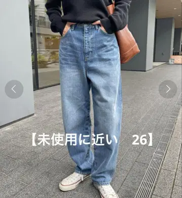 새상품급 스픽 앤 스팬 커브 라인 데님 팬츠 26