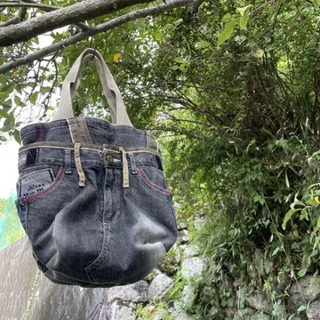 데님 리메이크 숄더 토트 백 bag-0025