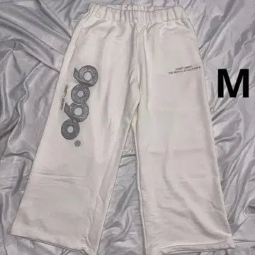 9090 girl OG Logo Glitter Sweatpants 화이트
