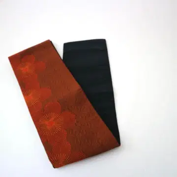 반폭 오비 매실꽃 짙은 갈색 PO-3020
