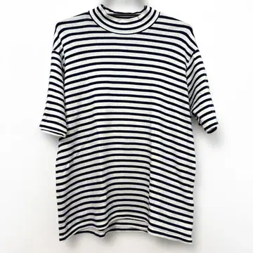 ANATOMICA 모크넥 보더 티셔츠
