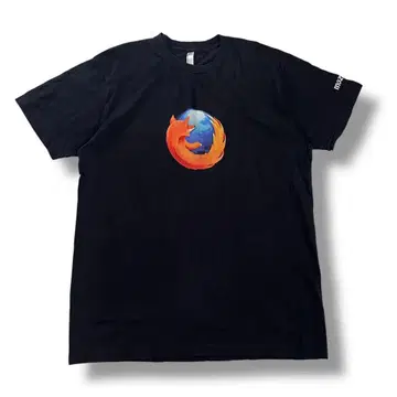 00s firefox 파이어 폭스 티셔츠 기업 IT 구제 의류 XL