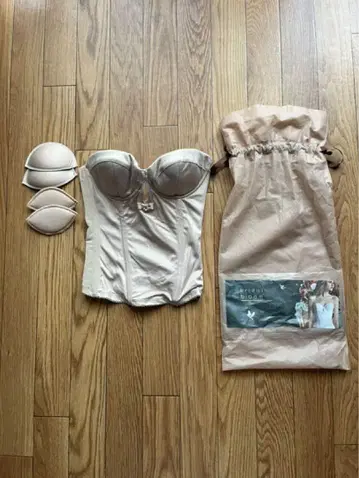 Bridalbloom 뷔스티에 (C70) 로얄 베이지 패드, 파우치 포함