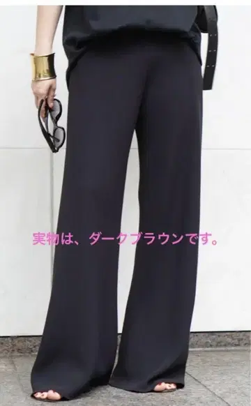 엘라스틱 팬츠 36 다크 브라운