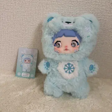 Nommi 봉제 인형 키링 BINBIN 파란 곰 블루