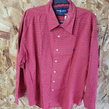 새상품급! Ralph Lauren Blake 빨간색 체크 셔츠 L