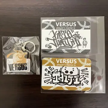 VERSUS 가챠 가토 준이치 타이 스티커 아크링 키링 D