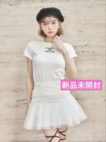 택 포함 새상품 Darich 다리치 자수 로고 티셔츠