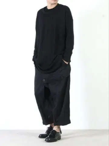 KLASICA 블랙 와이드 팬츠 사이즈 2