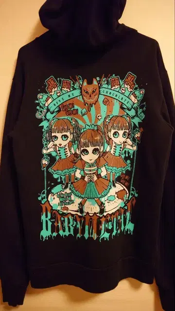 BABYMETAL 기미 초코 후드티