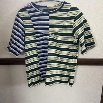 kotohayokozawa 스트라이프 반팔 티셔츠 F