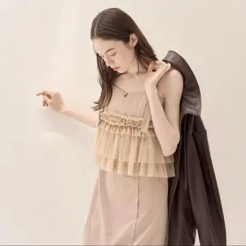 무게 muguet 얇은 명주 그물 도킹 I 라인 op 베이지