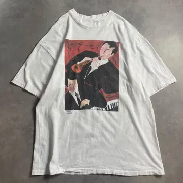 90년대 USA제 그림 회화 아트 빈티지 T셔츠