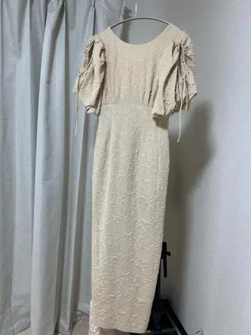 cocodeal 원피스 자카드 볼륨 슬리브 원피스 사이즈 1