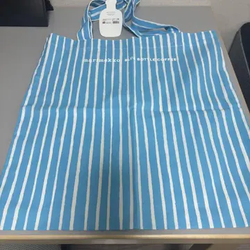 마리메꼬 블루 보틀 콜라보 토트백 미사용 새상품