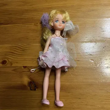 리카짱 인형 얇은 명주 드레스 금발 약 30cm