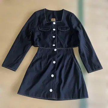 20S Tnewties 화이트 스티치 블랙 셋업