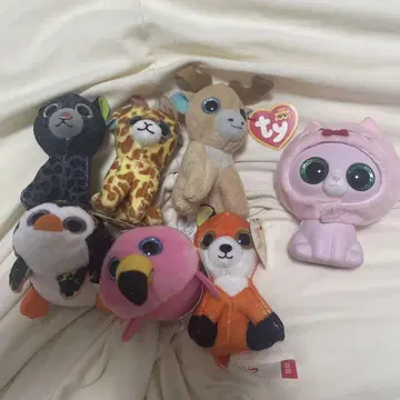 ty 봉제 인형 7개 + 스퀴즈 1개