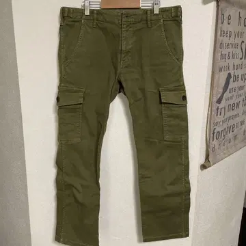Johnbull 카고 팬츠 올리브