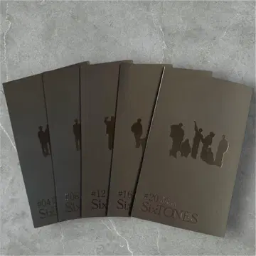 SixTONES 뉴스레터 5권 세트 기타 카드, 스티커