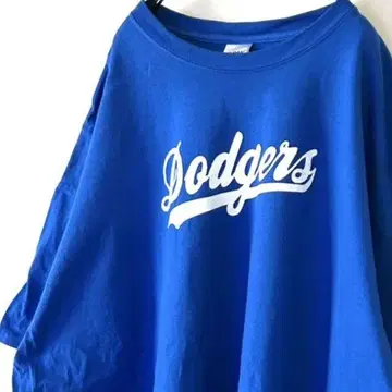MLB 다저스 Dodgers 티셔츠 2XL 블루 파랑 구제 의류