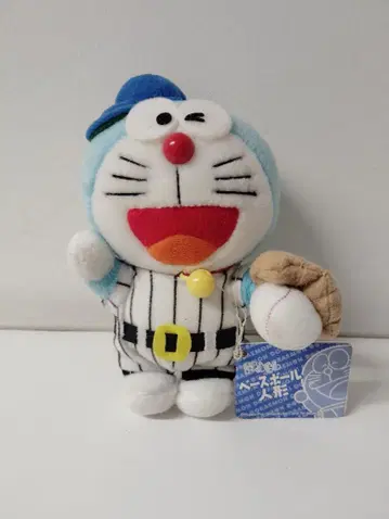도라에몽 봉제 인형 야구 레트로